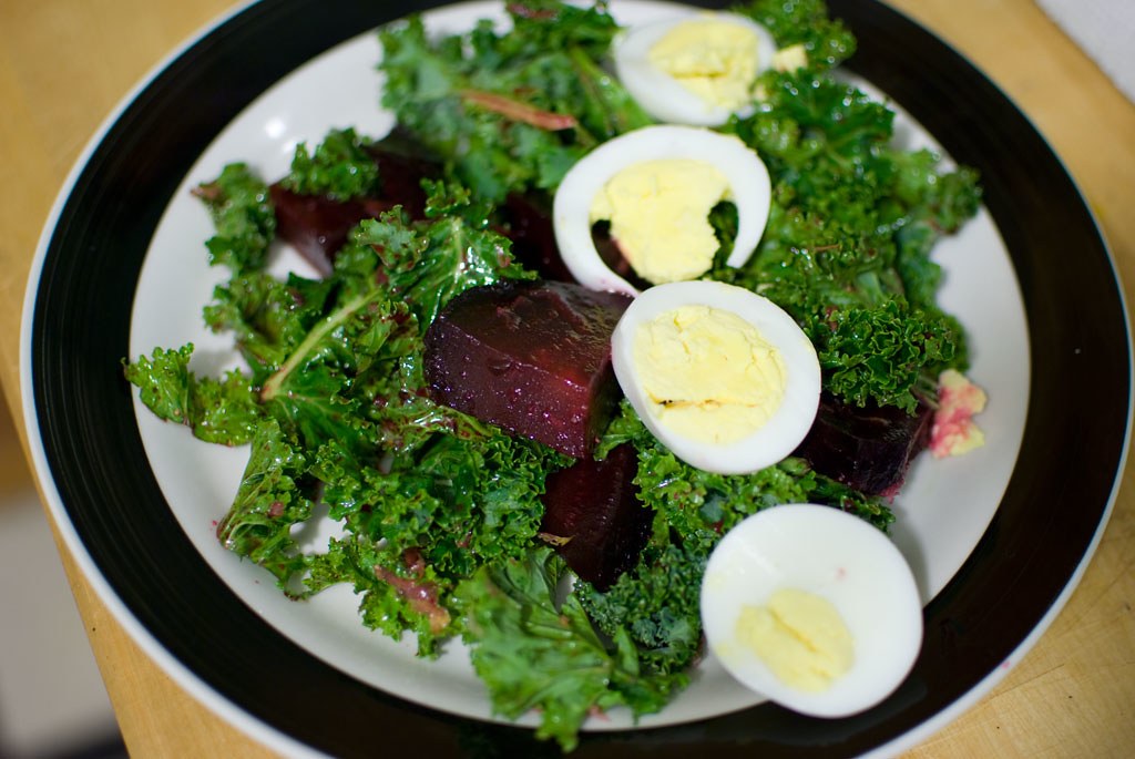 Passover Cooking: Roasted Beet & Kale Salad