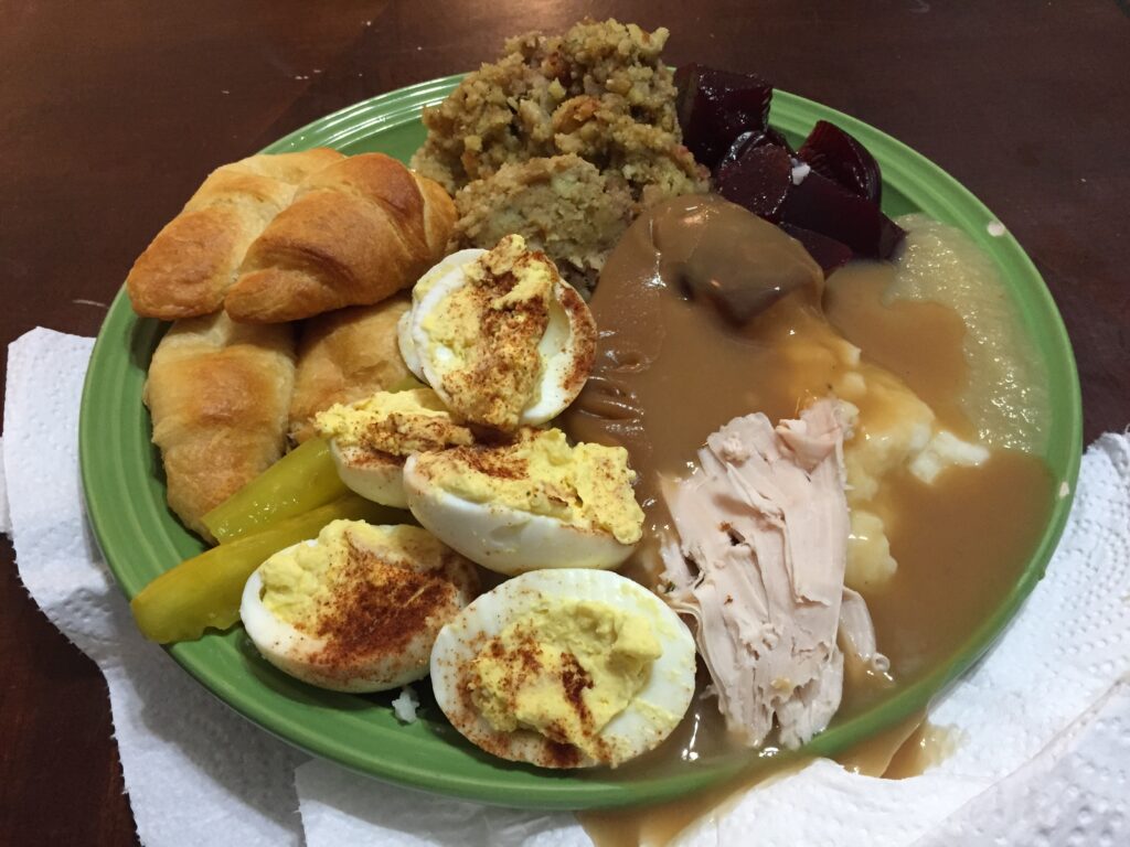 Turkey and Gravy with Mashed Turnips