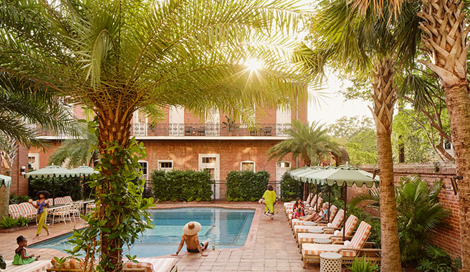 The Lower Garden District’s Pink-Hued Sanctuary Built Within the Walls of a Civil War-Era Orphanage